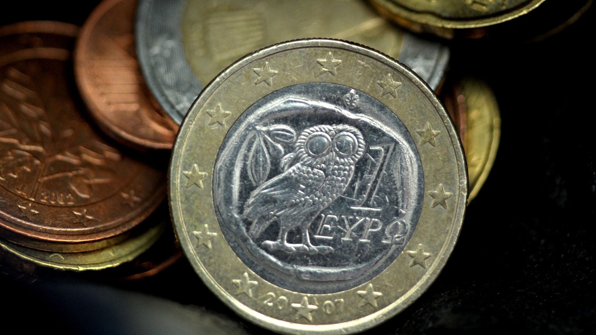 Euro-Münzen aus Griechenland