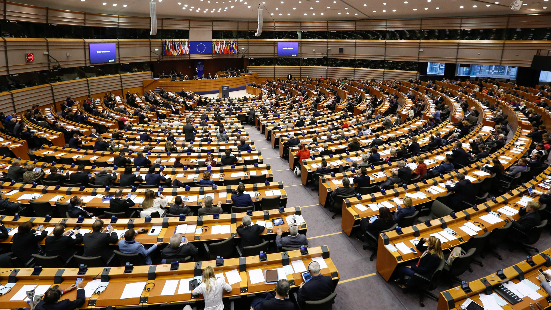 Abgeordnete bei einer Sitzung des Europaparlaments in Brüssel | dpa