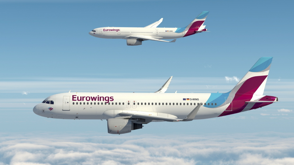 Flieger der neuen Lufthansa-Billigairline "Eurowings" | dpa