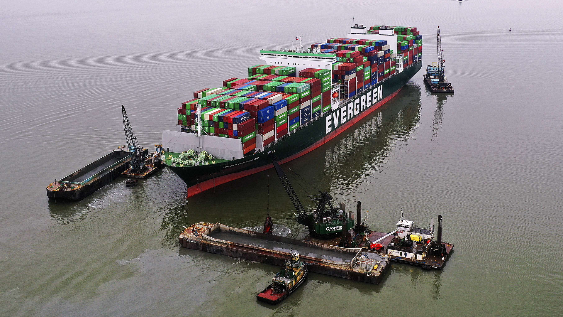 Das Containerschiff "Ever Forward" der Reederei Evergreen | AFP