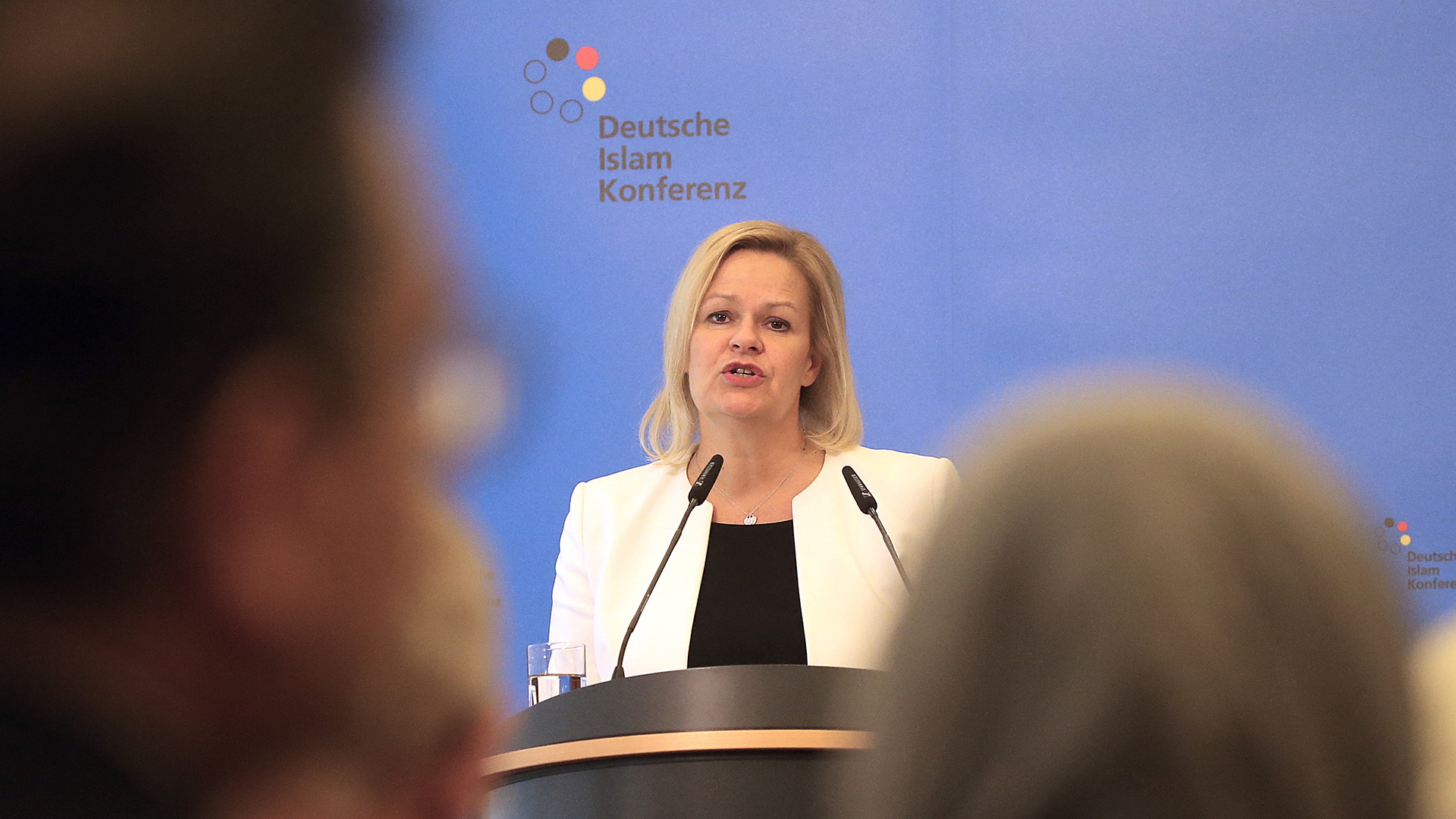 Nancy Faeser eröffnet im Bundesinnenministerium die Deutsche Islamkonferenz. | dpa