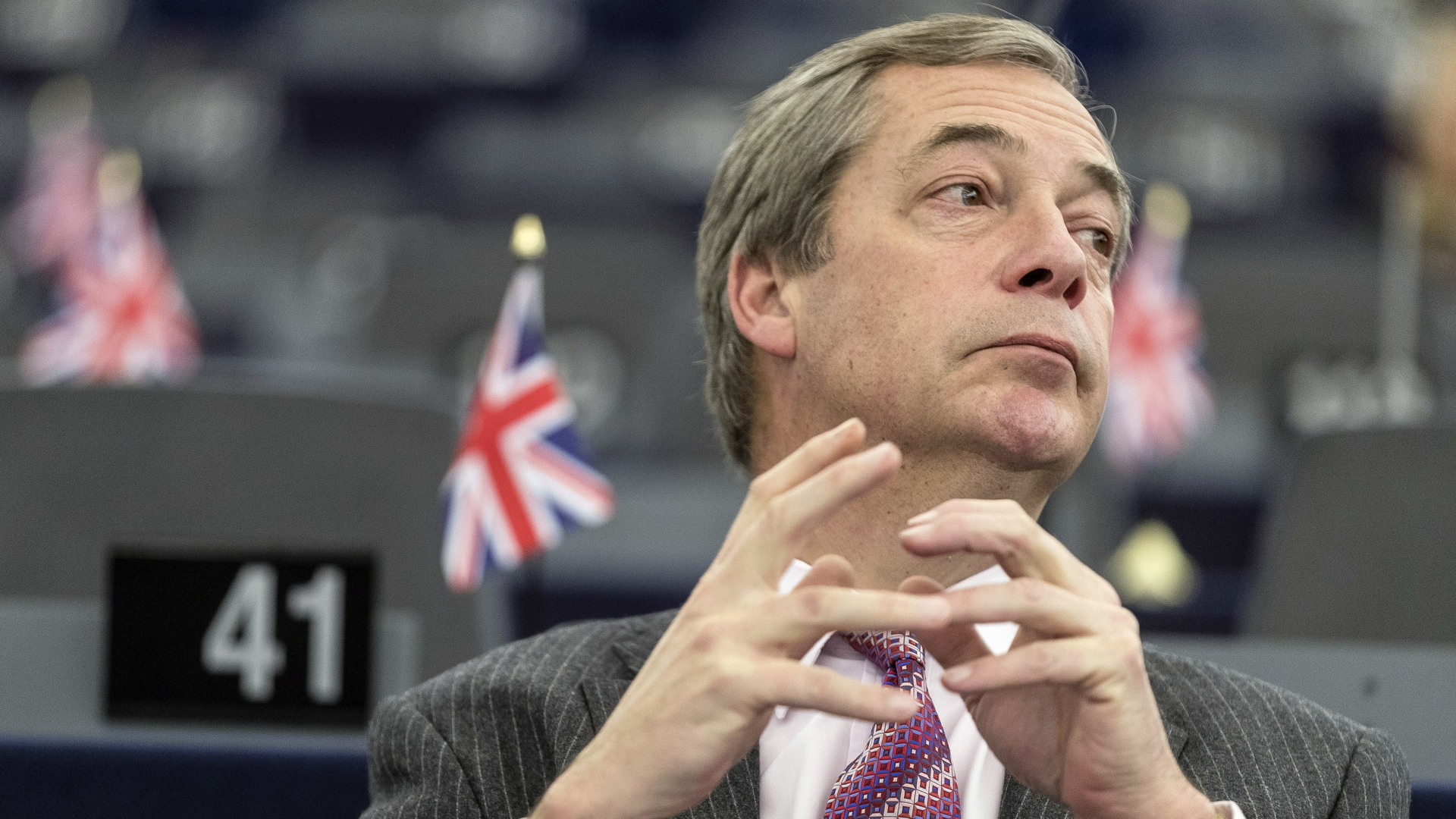Der UKIP-Abgeordnete Farage im Europaparlament | dpa