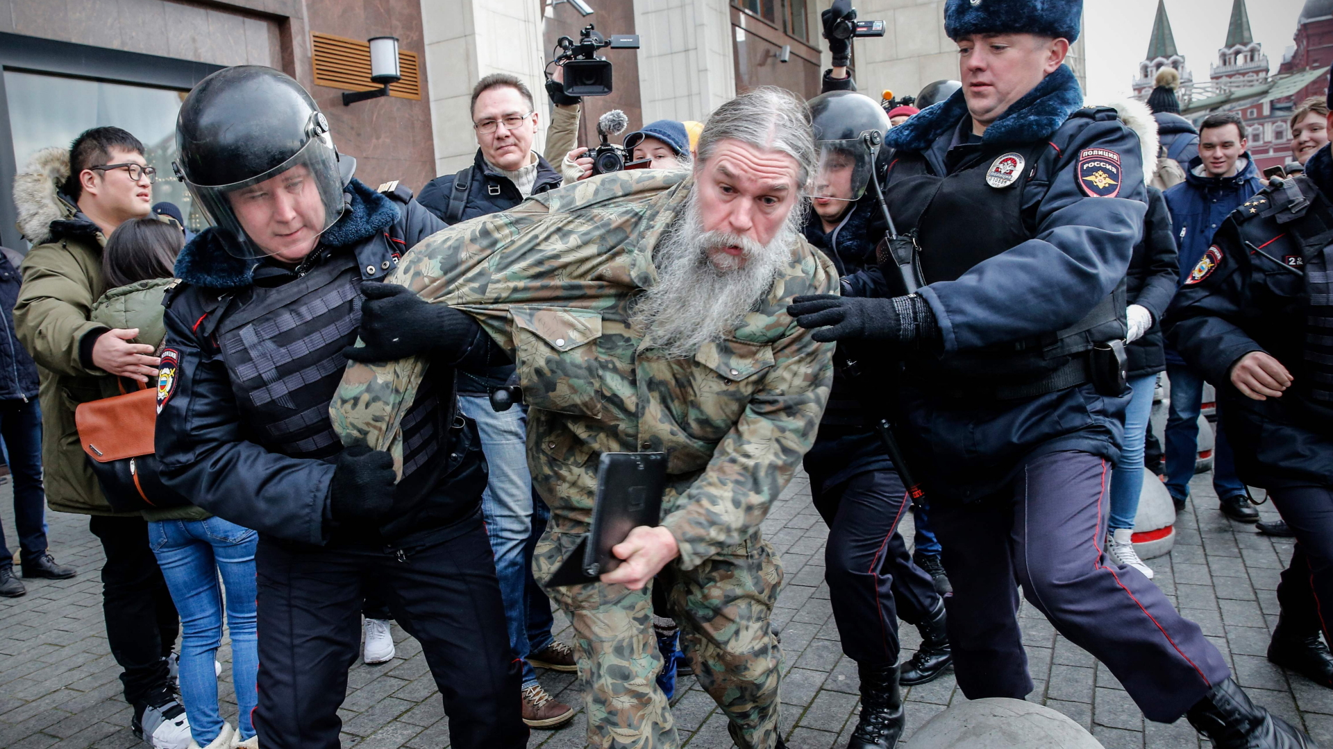 Mehr als 260 Festnahmen bei Anti-Putin-Protest in Moskau