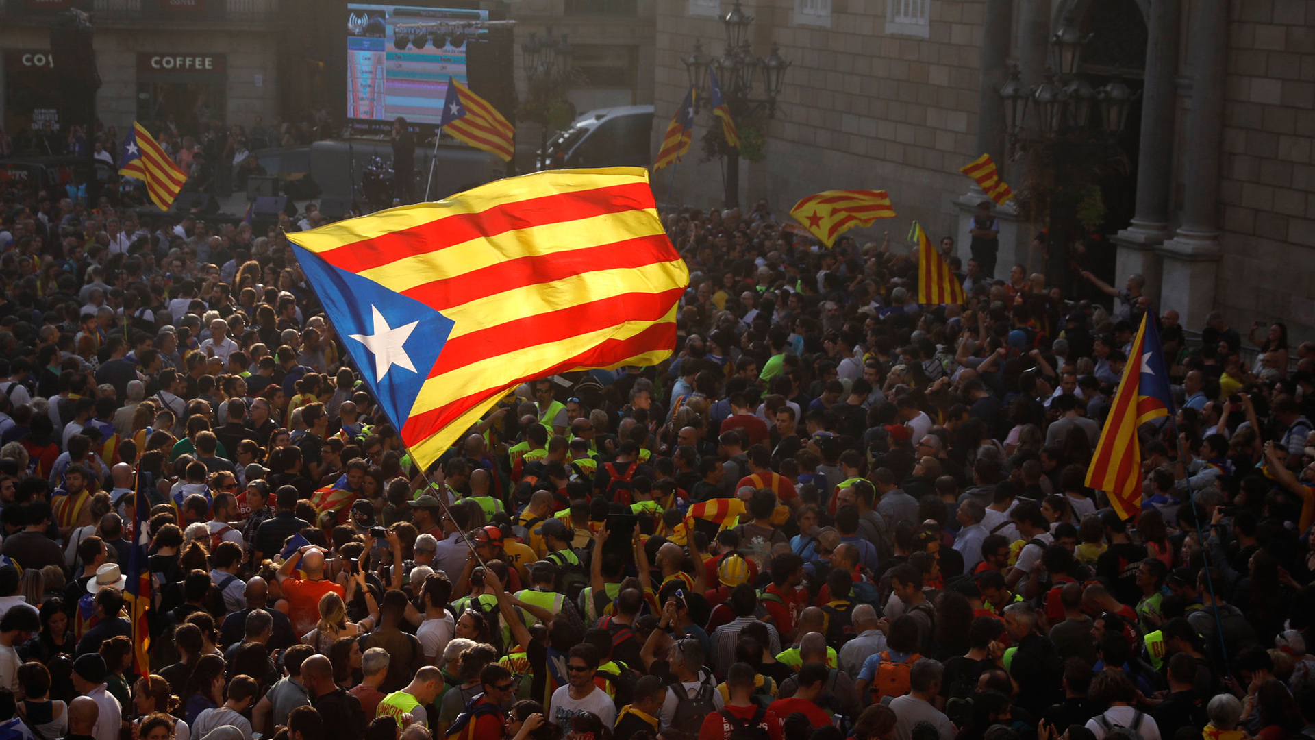 Flagge von Katalonien. | AP