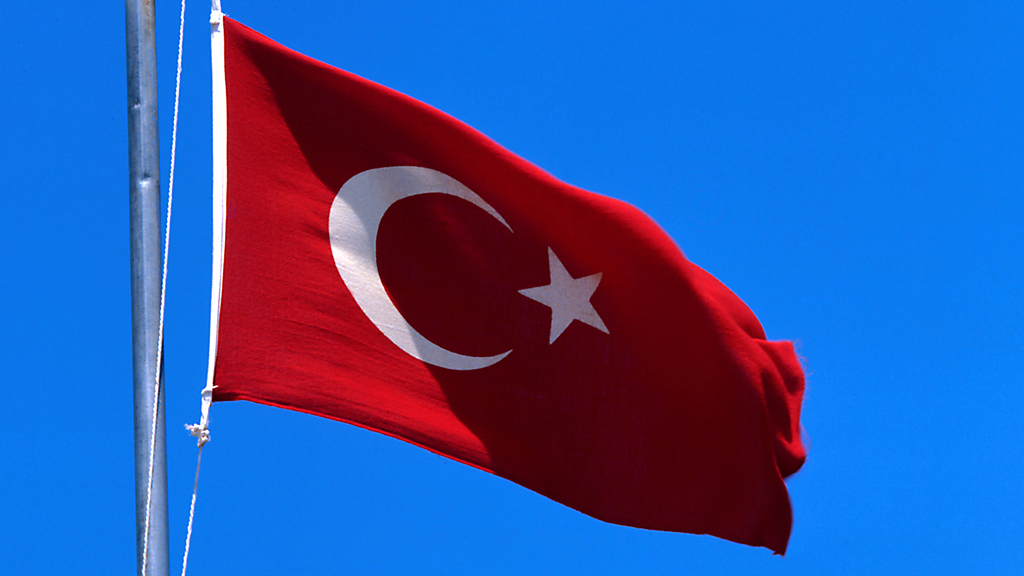 Die Flagge der Türkei