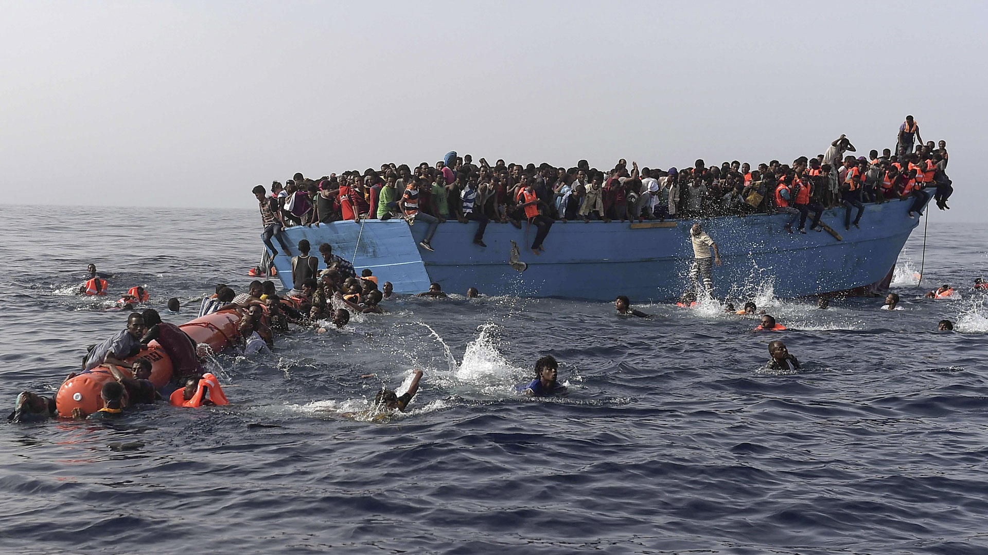 Flüchtlinge im Mittelmeer | AFP