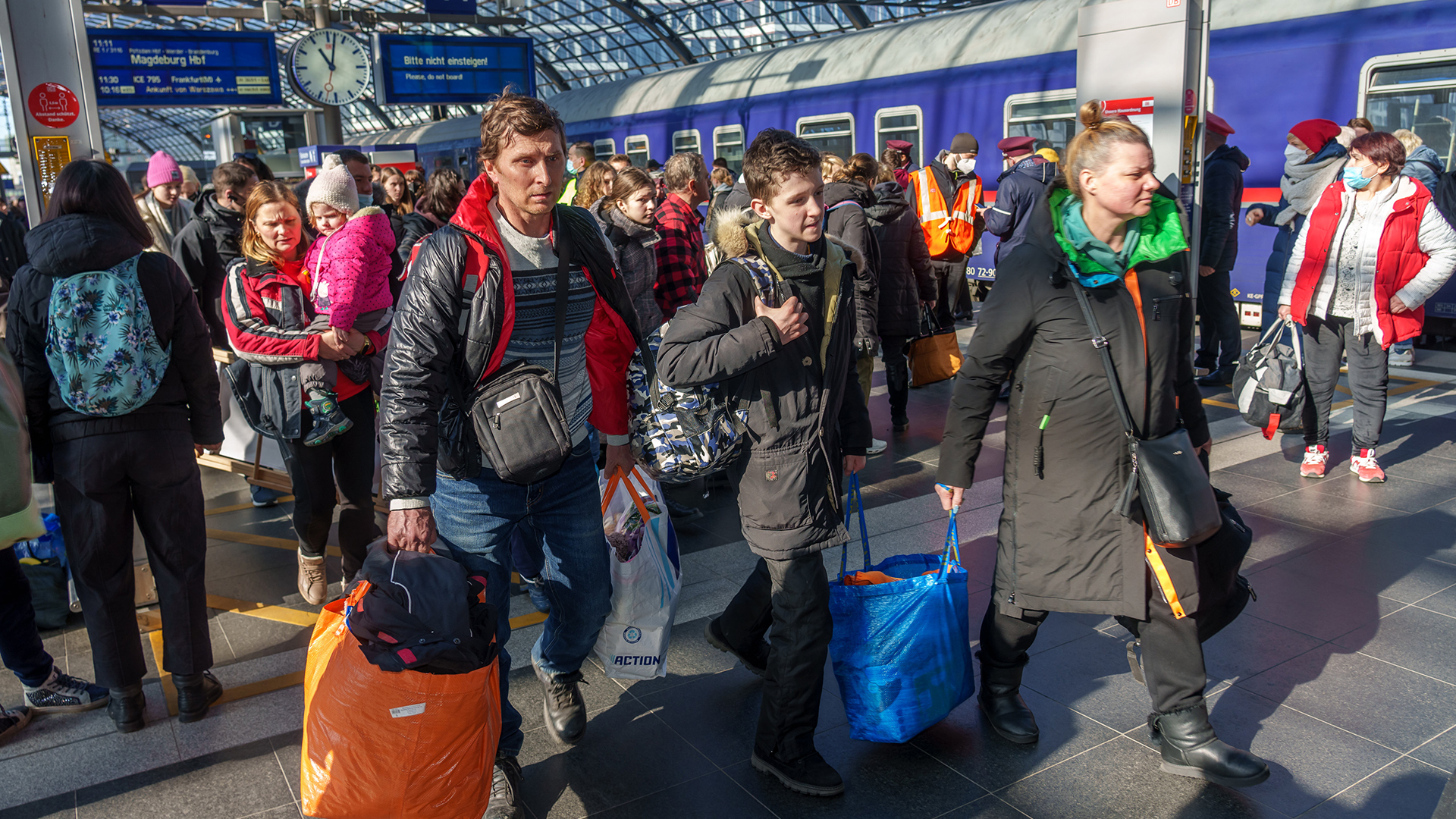 Ankunft von Flüchtlingen aus der Ukraine am Berliner Hauptbahnhof (Archivbild: März 2022) | picture alliance / SULUPRESS.DE