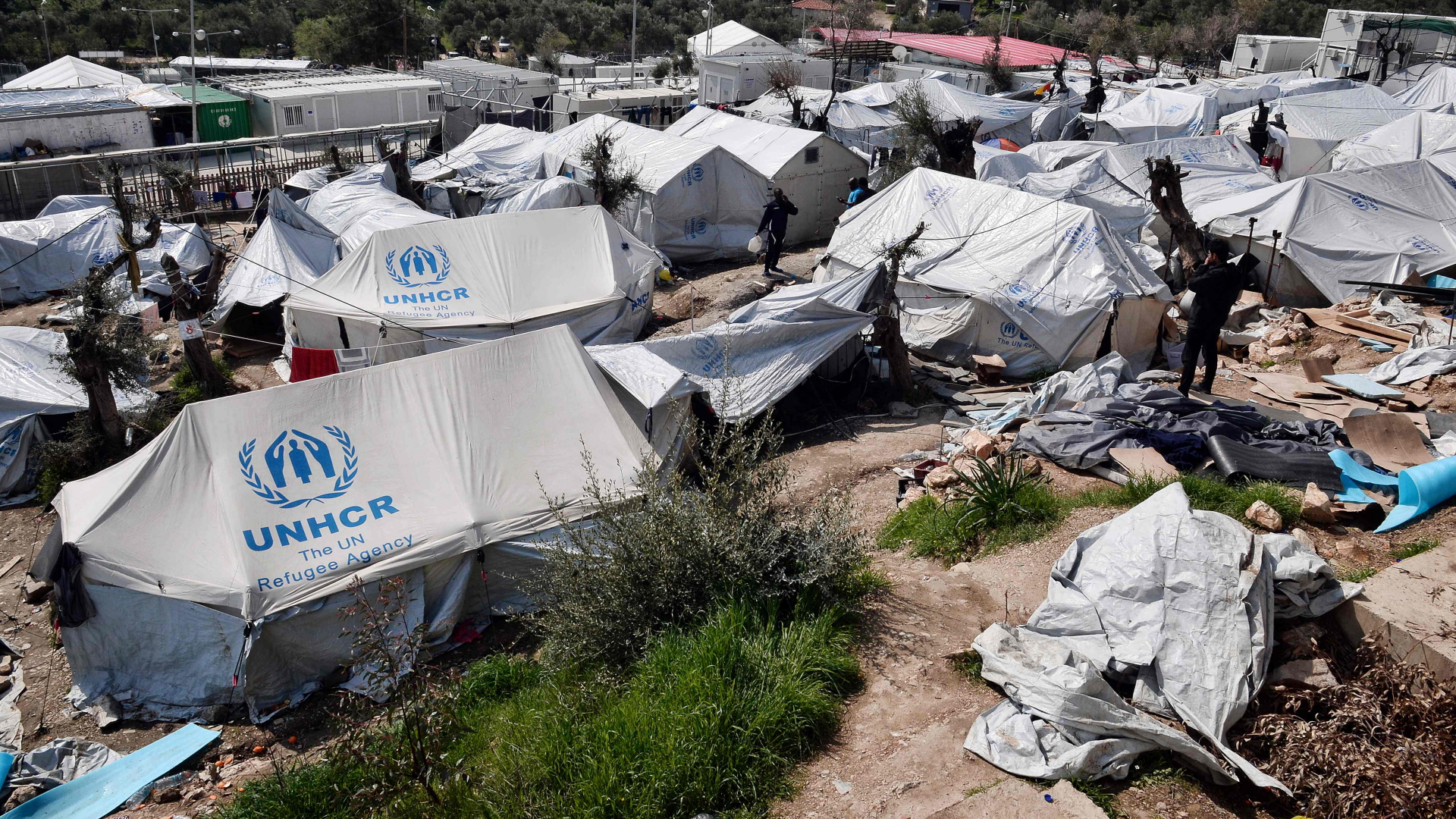 Flüchtlingscamp in Moria auf Lesbos | AFP
