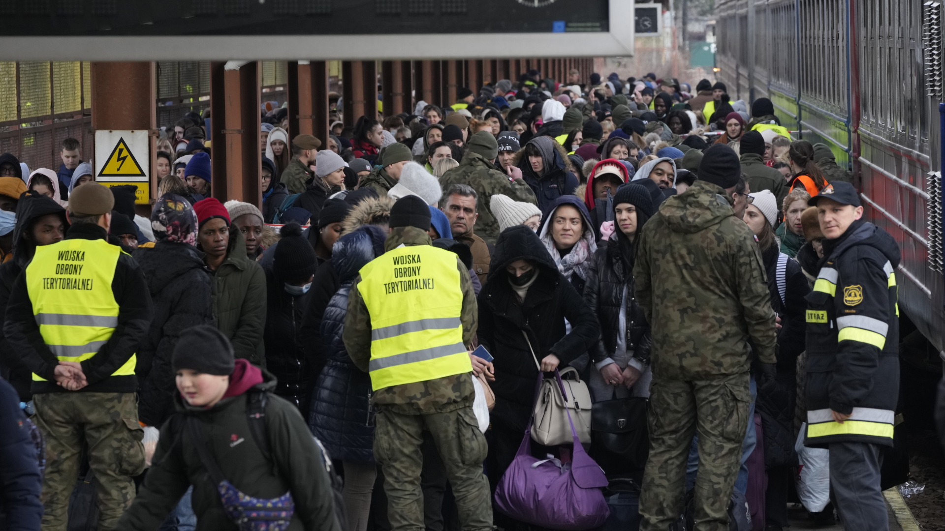 Ukrainische Flüchtlinge in Polen | dpa