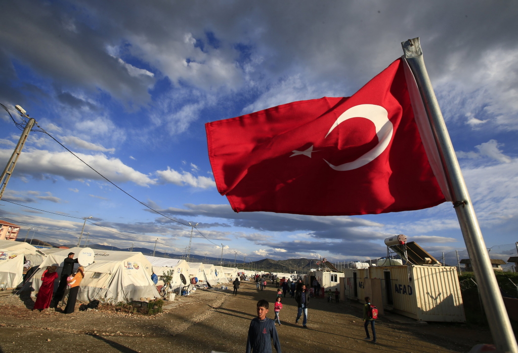 Flüchtlingslager Islahiye, in der Provinz Gaziantep in der Türkei