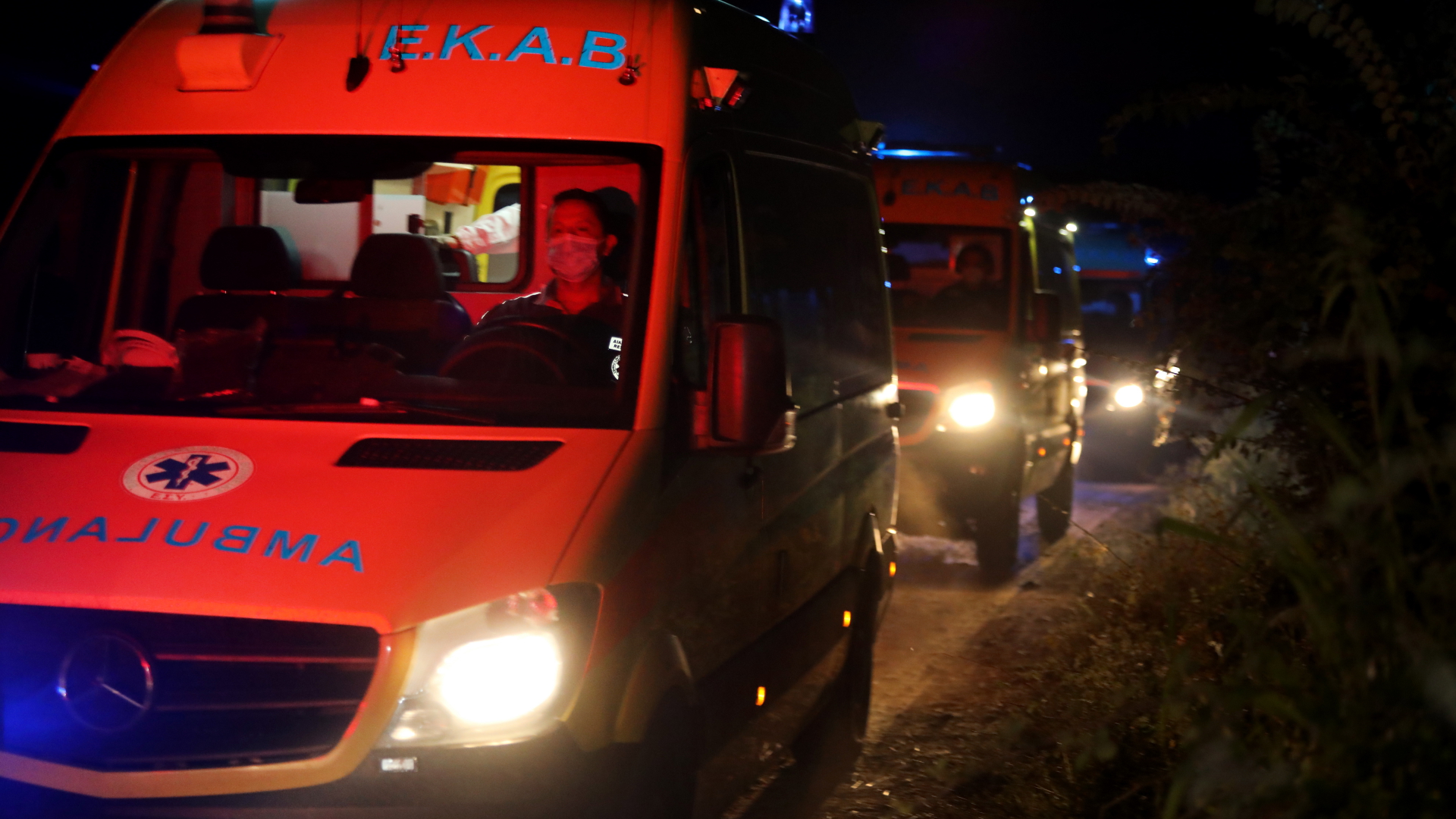 Rettungskräfte am Absturzort in Kavala | EPA