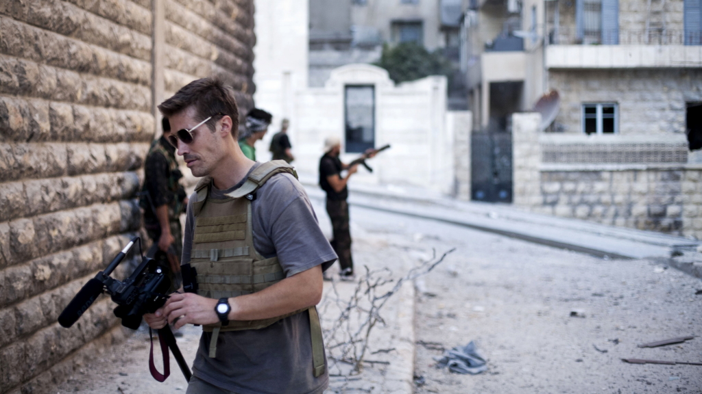 US-Journalist Foley in der syrischen Stadt Aleppo (Archivbild von September 2012). | AP