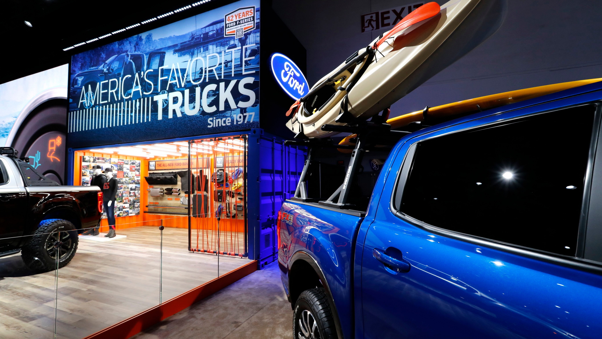 Ein Pickup-Truck von Ford stehe auf der Auto-Show in Detroit | JOHN G MABANGLO/EPA-EFE/REX