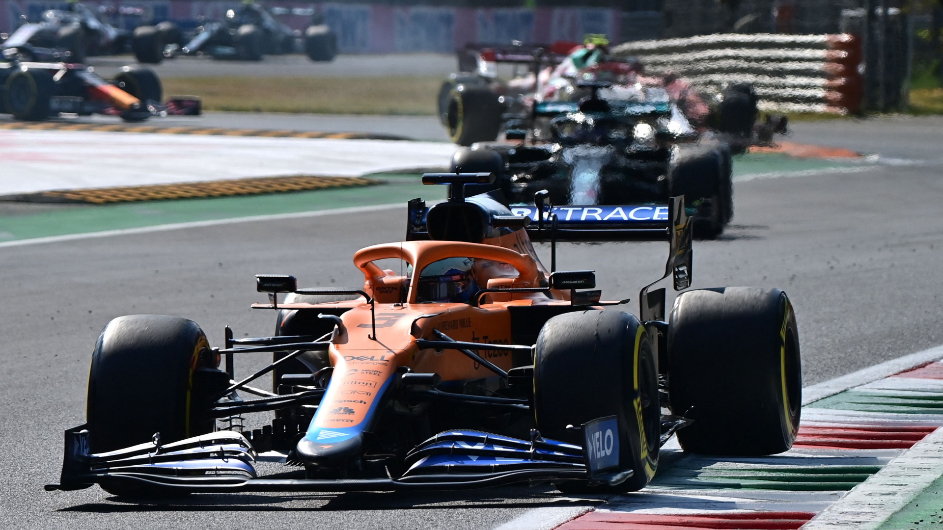 Daniel Ricciardo fährt das Formel-1-Rennen in Monza. | AFP
