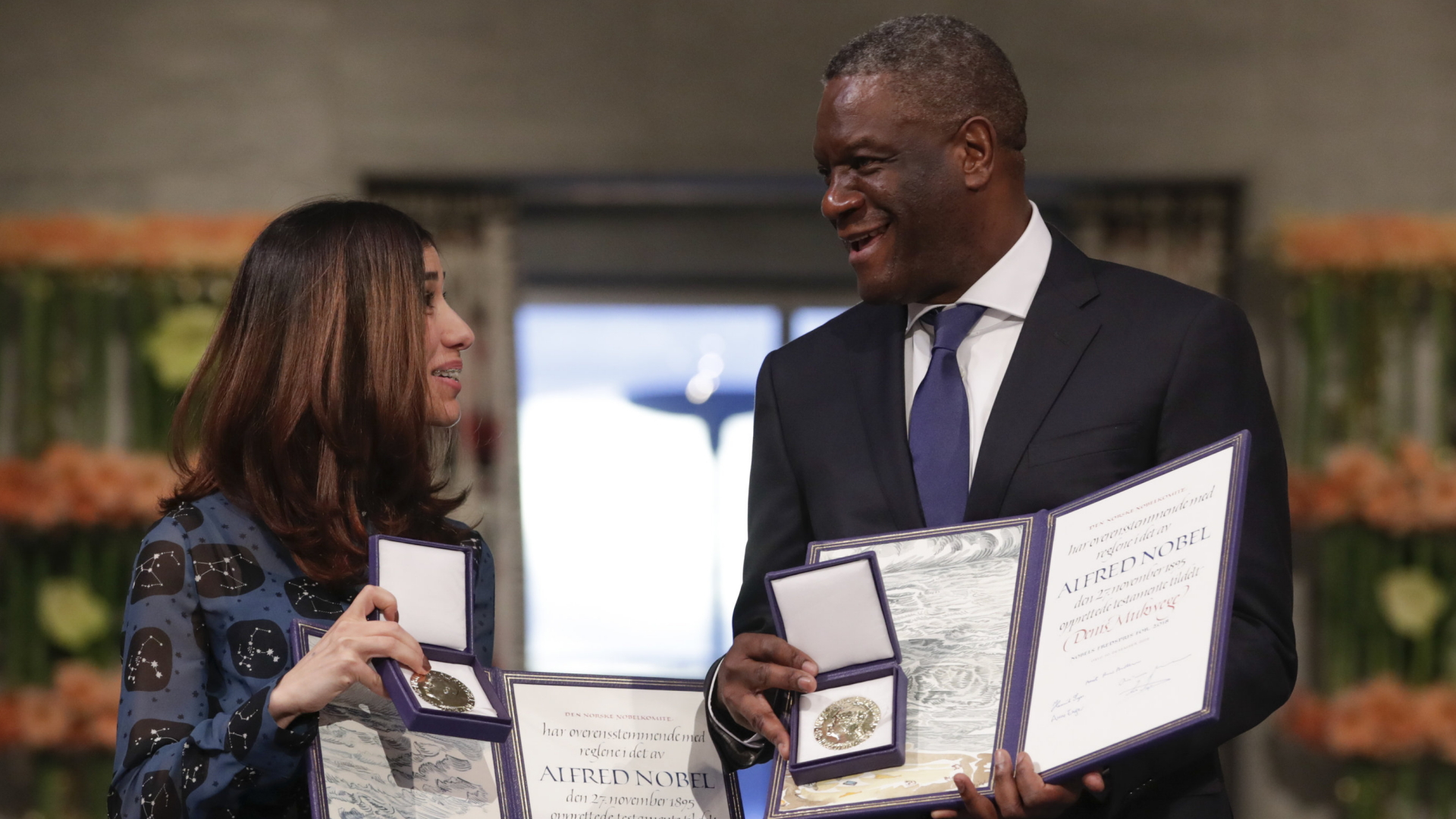 Die Träger des  Friedensnobelpreises, Mukwege und Murad | Bildquelle: dpa