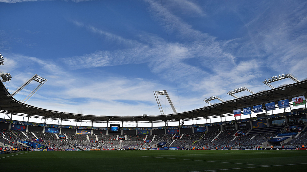 Blick in ein Fußballstadion bei der EM 2016
