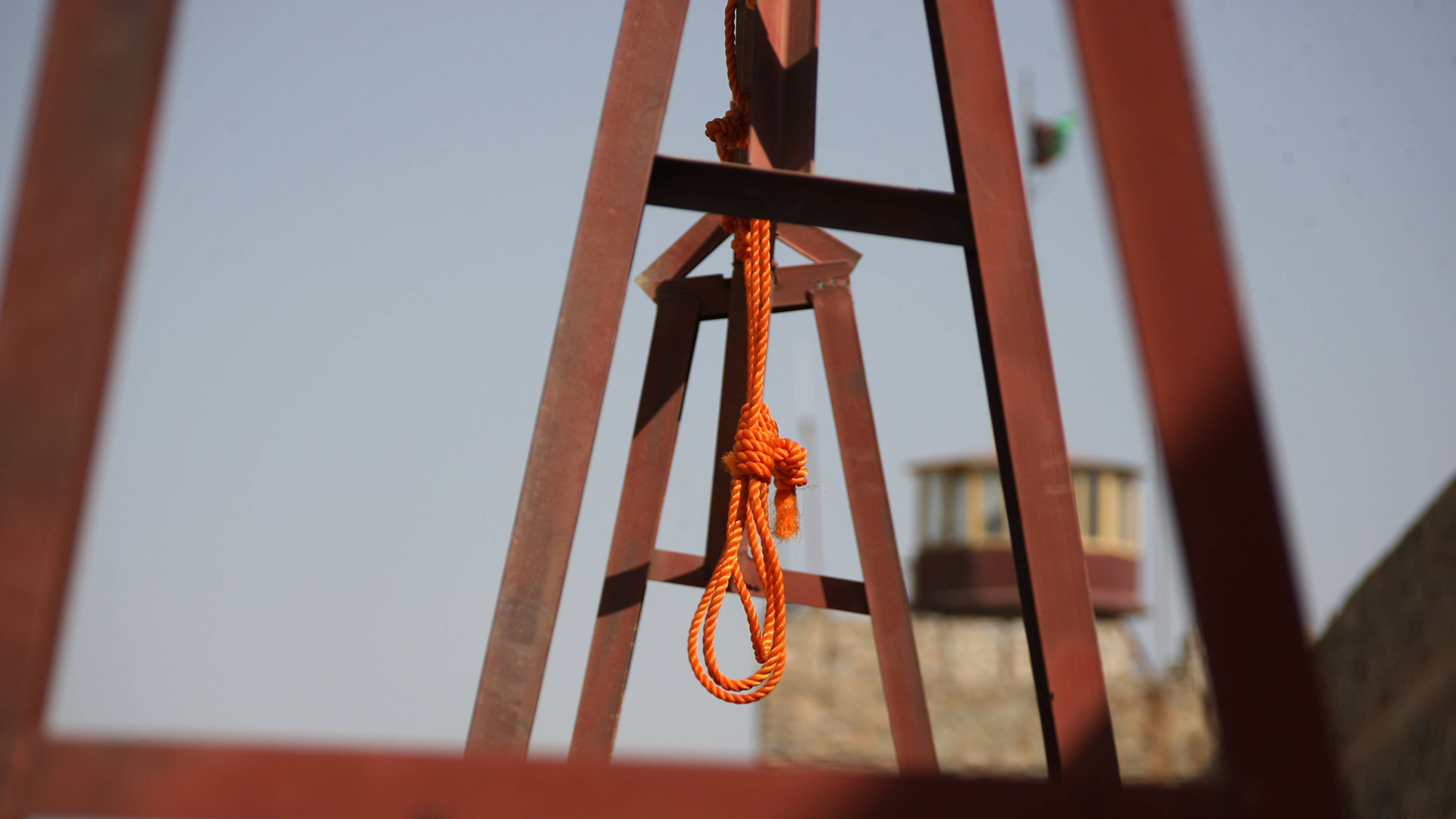 Galgen vor der Hinrichtung in einem Zentralgefängnis in Kabul (Afghanistan). | imago images/Xinhua