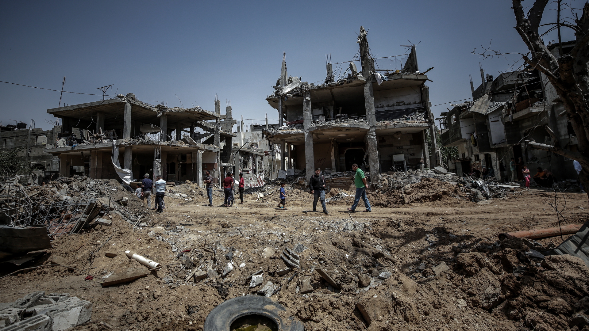 Zerstörte Gebäude im Gaza-Streifen | EPA