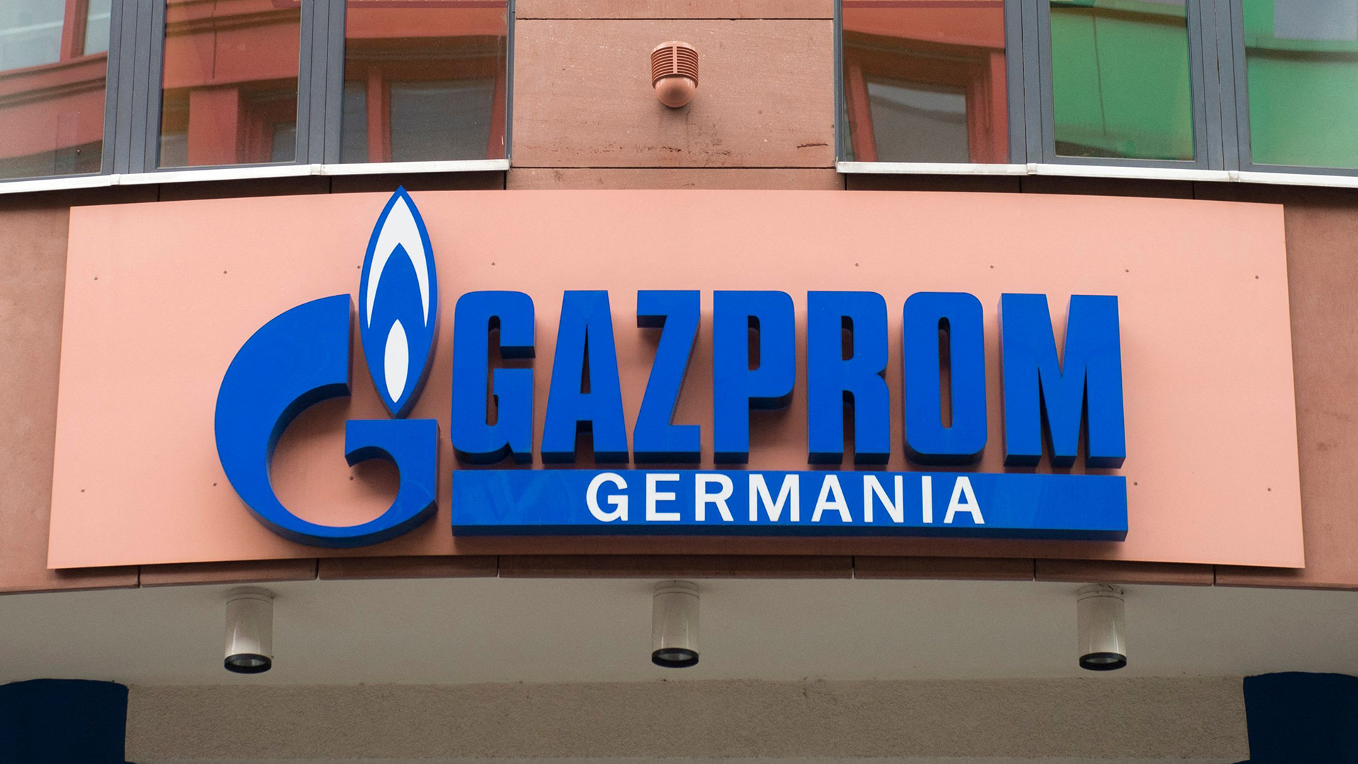 Das Logo von Gazprom Germania