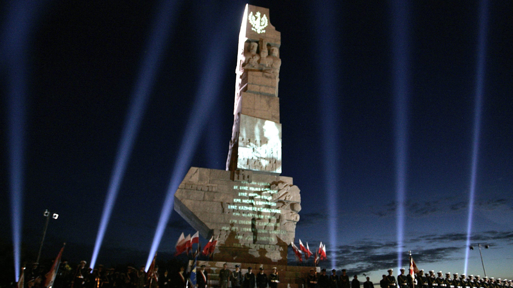 Gedenken an die Opfer des Zweiten Weltkrieges an der Westerplatte