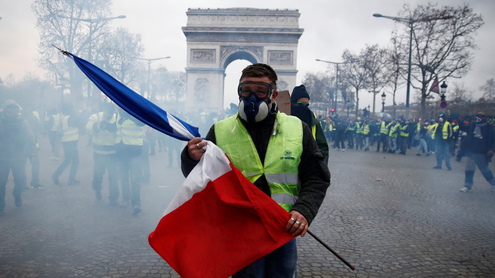 "Gelbwesten"-Protest in Frankreich | Bildquelle: REUTERS