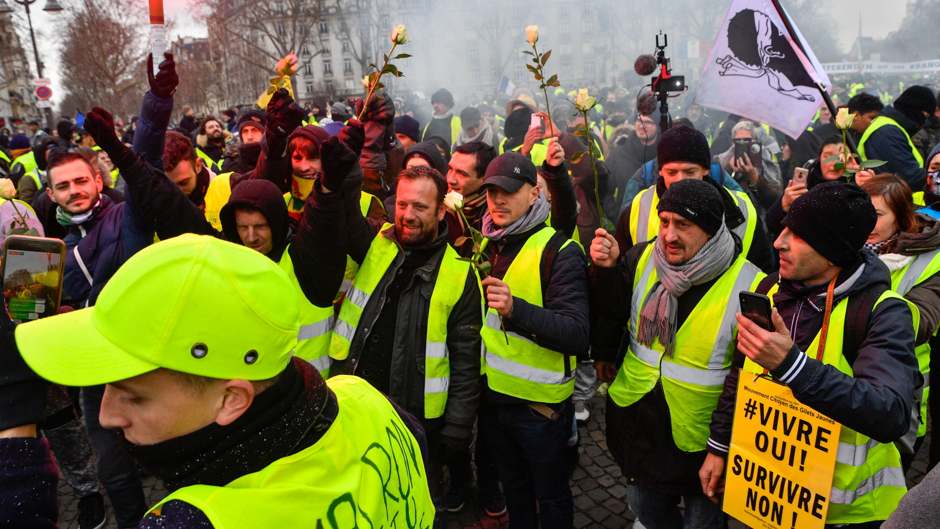 "Gelbwesten"-Protestler in Frankreich