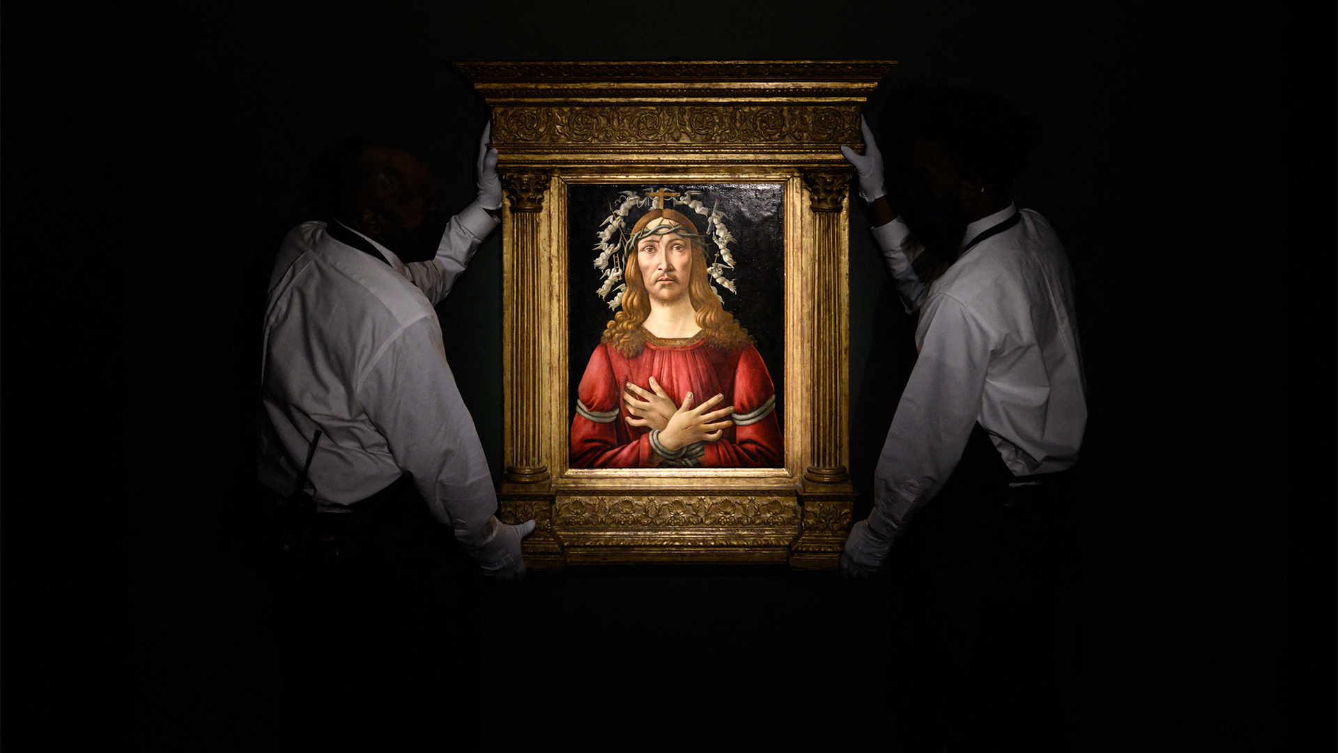 Das Gemälde "Schmerzensmann" von Botticelli. | AFP
