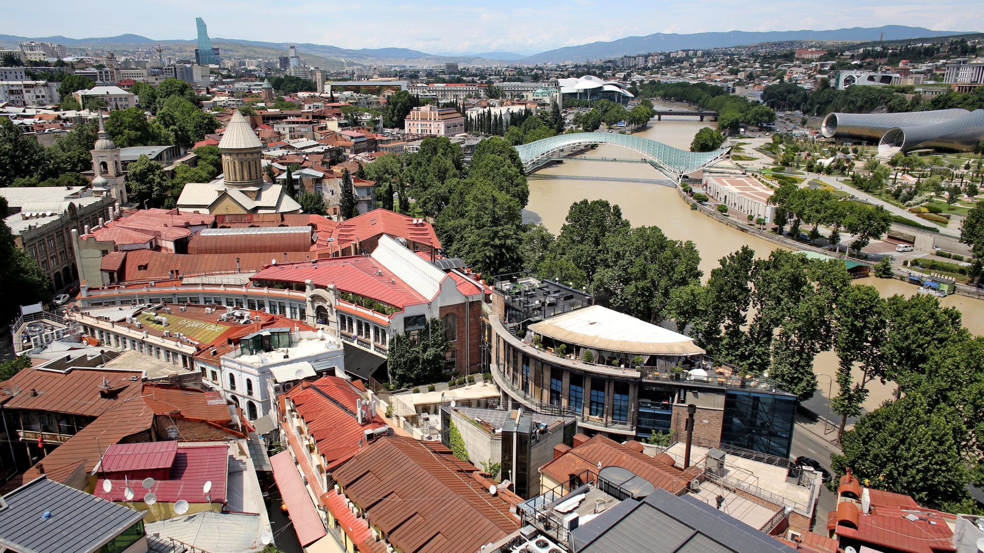Blick auf die sanierte Altstadt von Tiflis | dpa