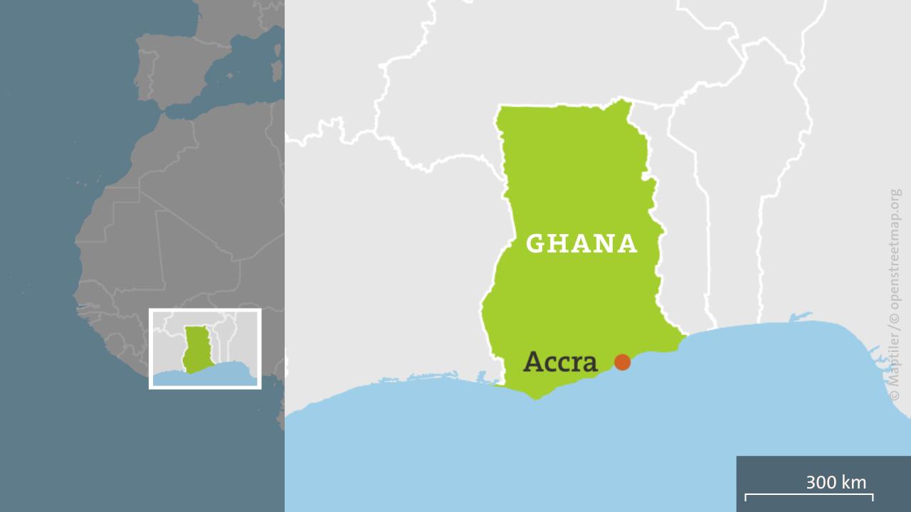 Karte: Ghana | ARD-aktuell