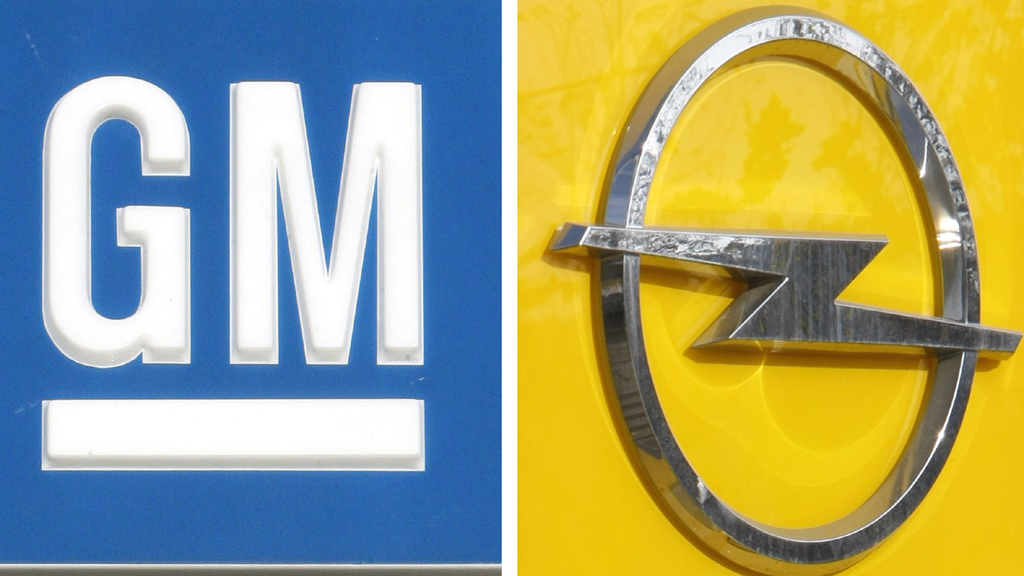 Logos von General Motors und Opel | null