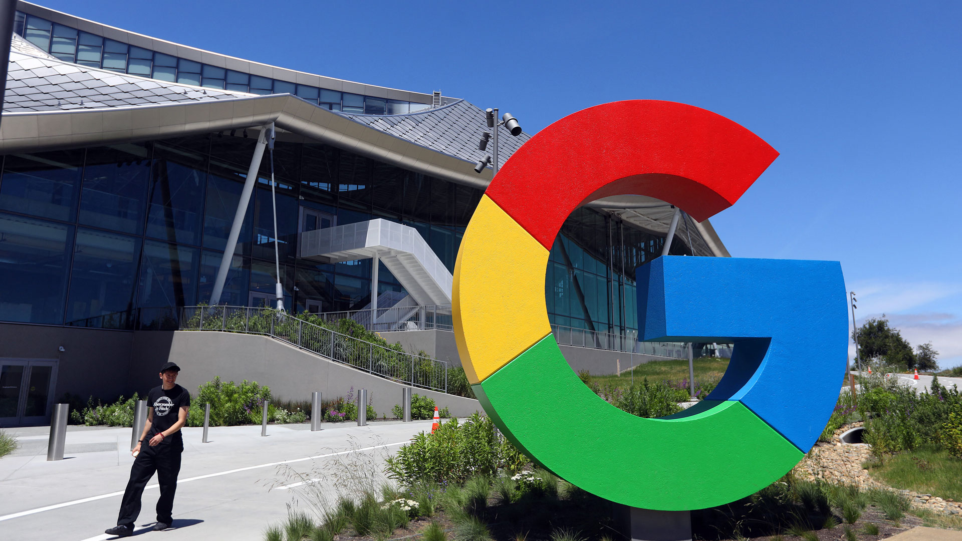 Google Firmensitz in Mountain View, Kalifornien