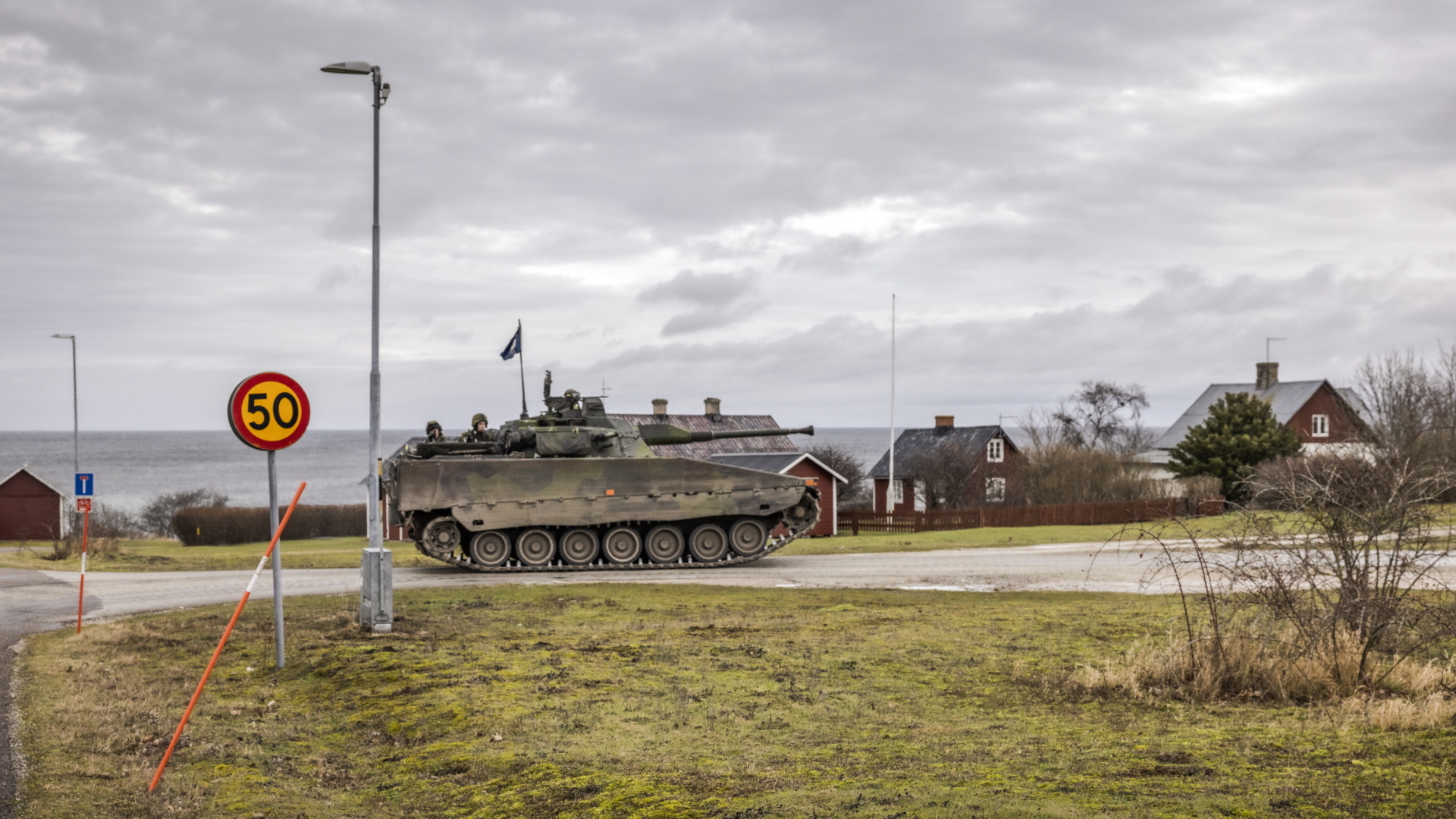 Ein Panzer auf der schwedischen Insel Gotland | EPA