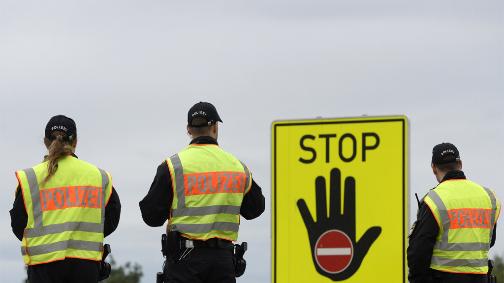 Kontrolle am Grenzübergang in der Nähe von Passau | AFP