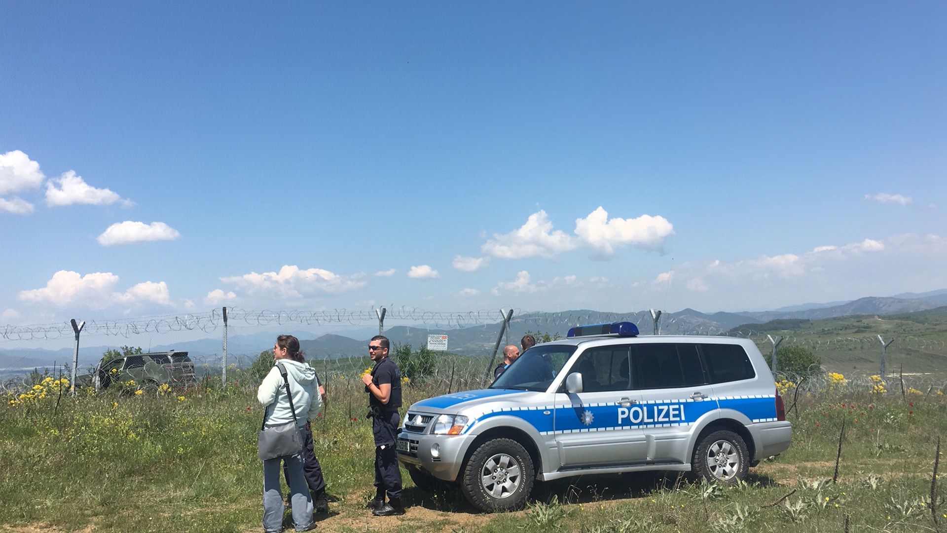 Deutsche Polizei im Einsatz an der Grenze Griechenland Mazedonien | Michael Lehmann / ARD