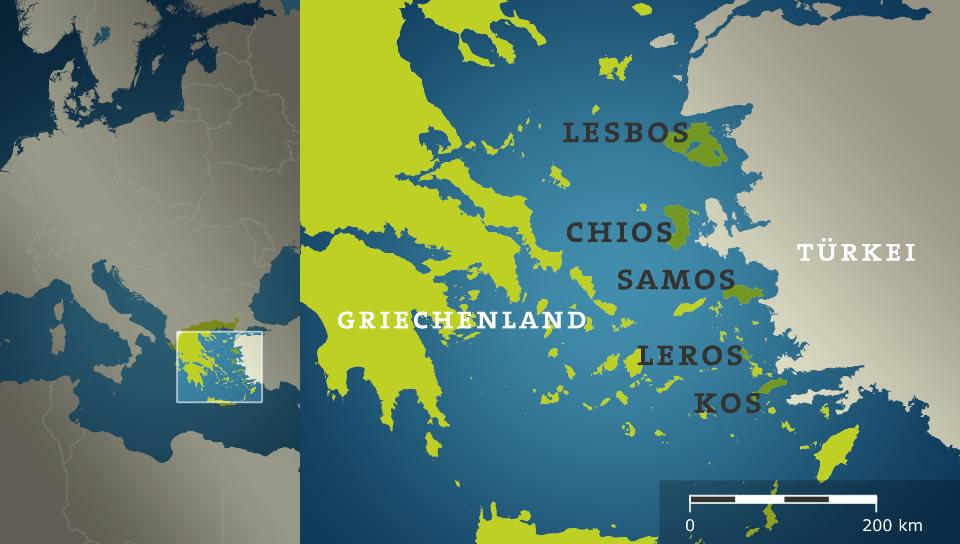 Karte: Griechische Inseln
