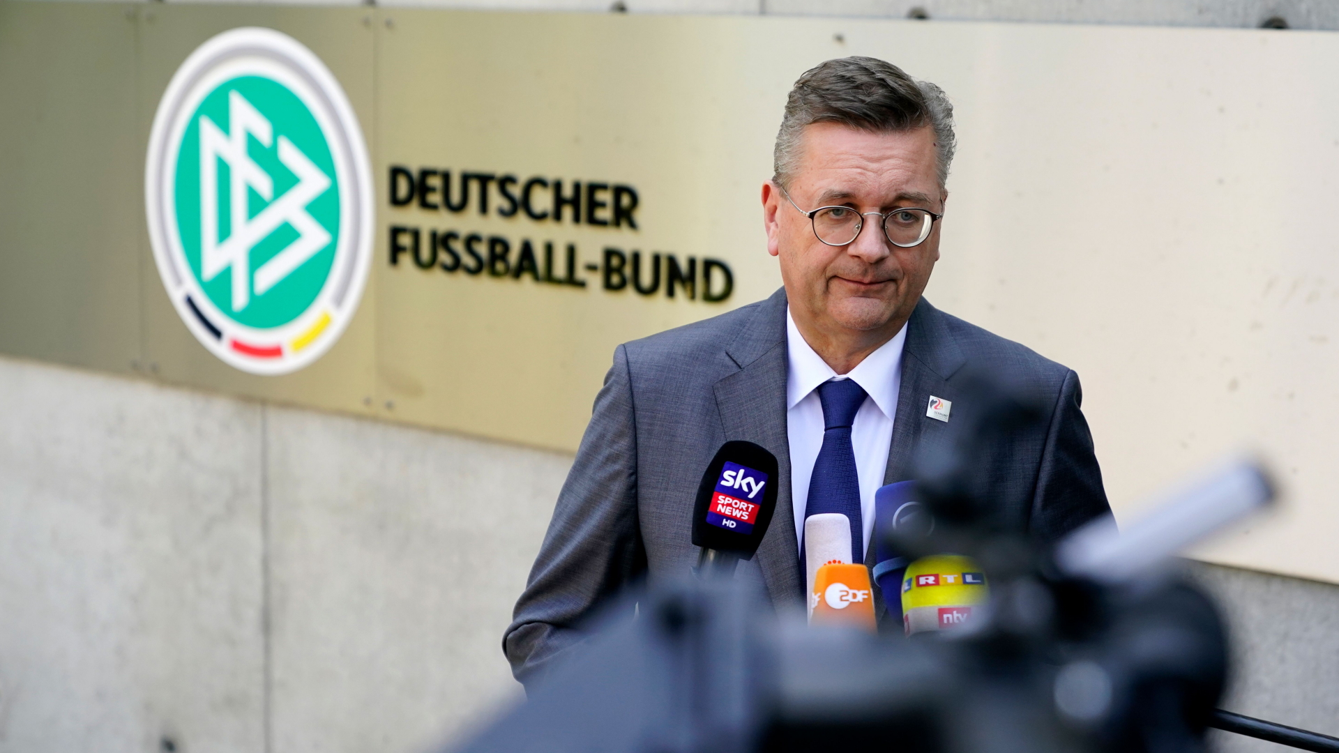 DFB-Präsident Reinhard Grindel | ALEXANDER BECHER/EPA-EFE/REX/Shu