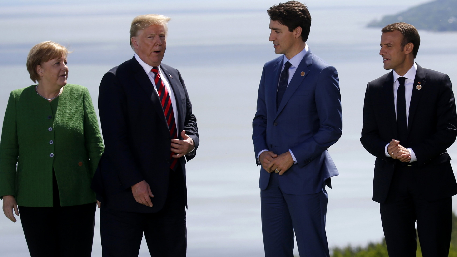 Merkel, Trump, Trudeau und Macron beim G7-Treffen in Kanada | REUTERS