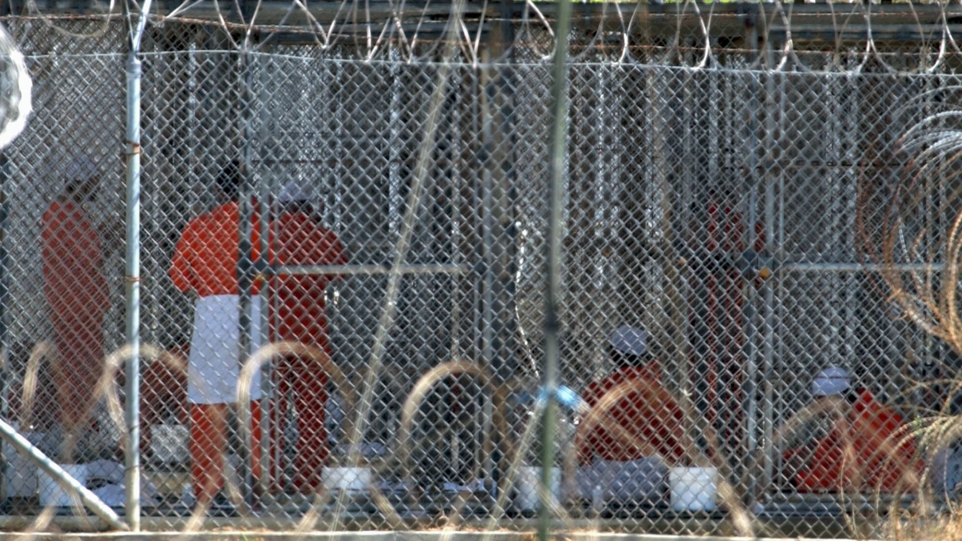 Häftlinge im US-Gefangenenlager Guantanamo (Archivbild). | AP