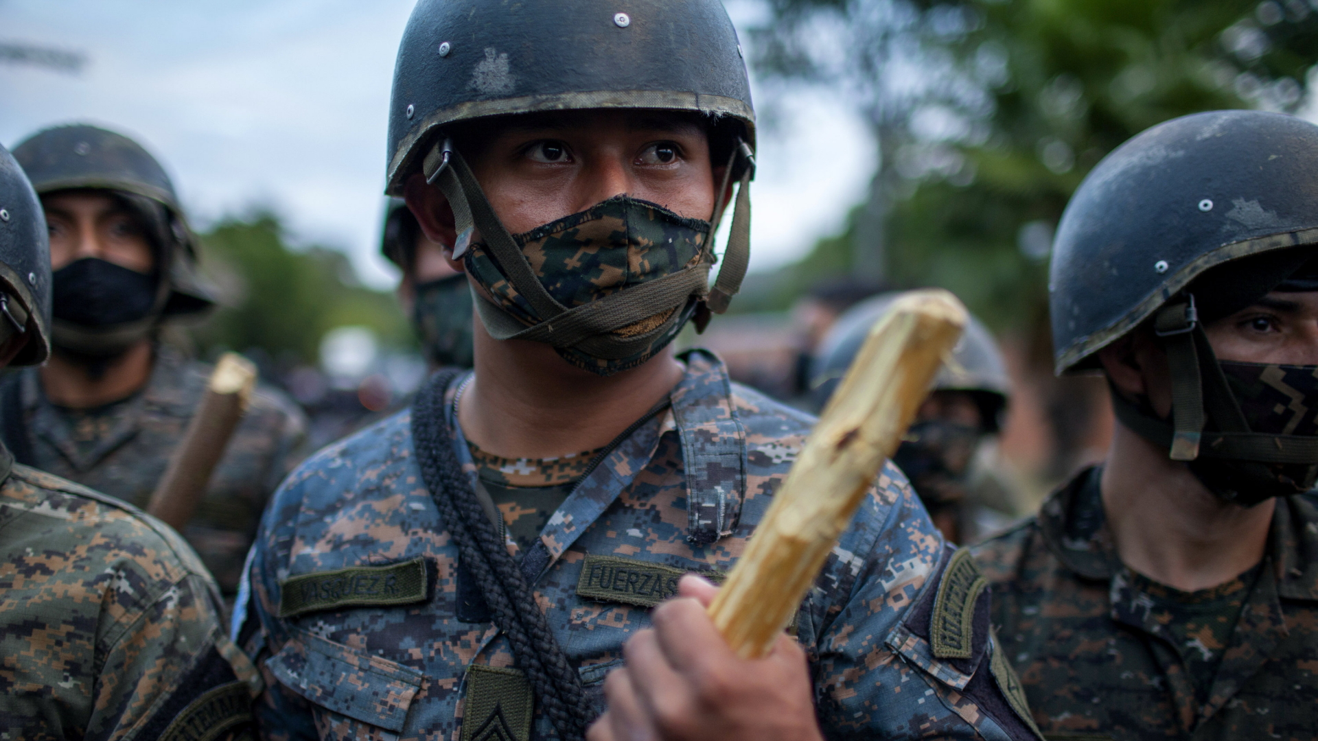 Sicherheitskraft in Guatemala | AP