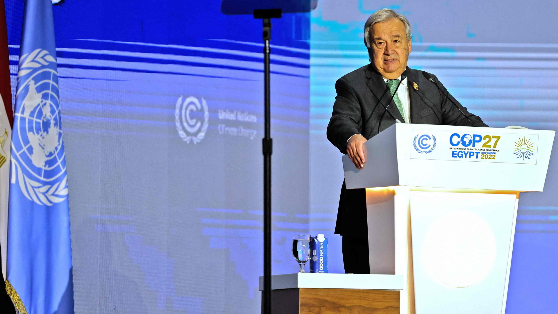 UN-Generalsekretär Guterres spricht auf der Klimakonferenz | AFP
