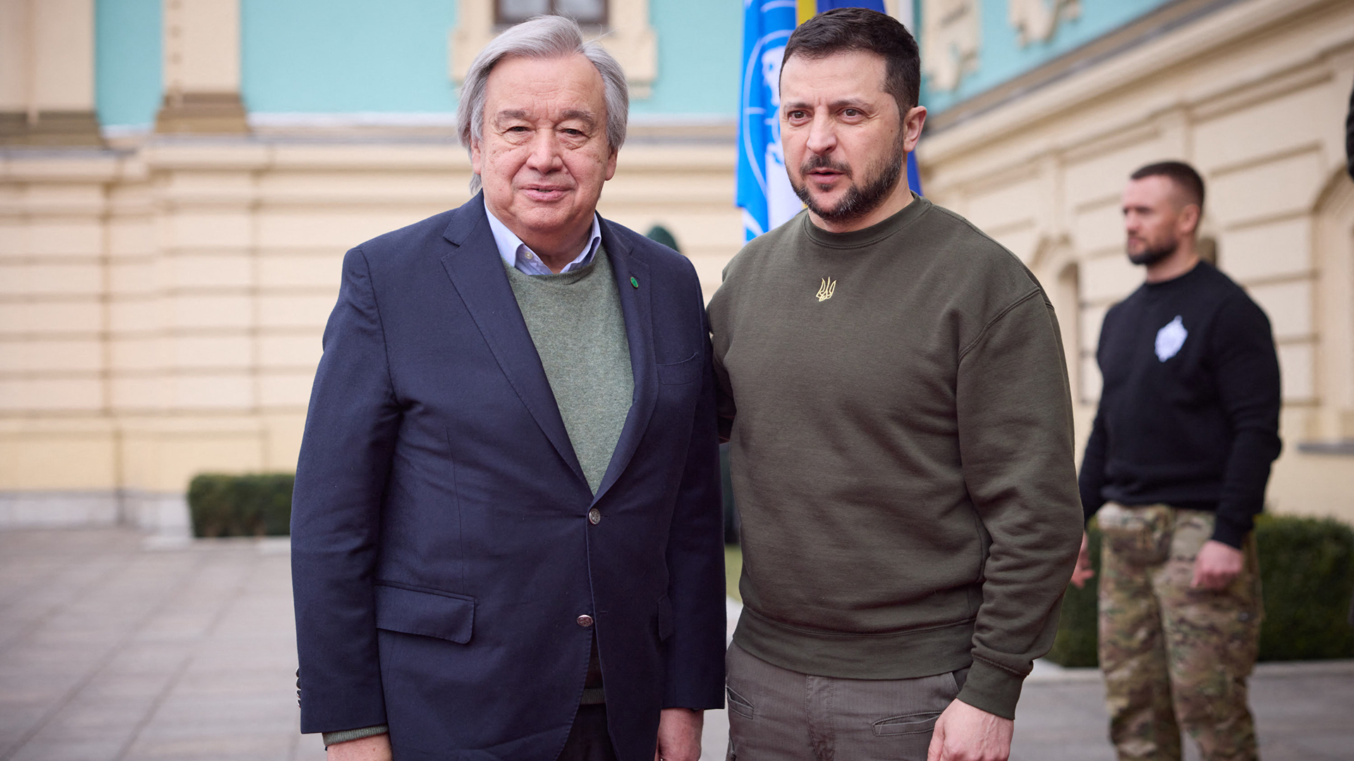 Antonio Guterres und Wolodymyr Selenskyj | AFP