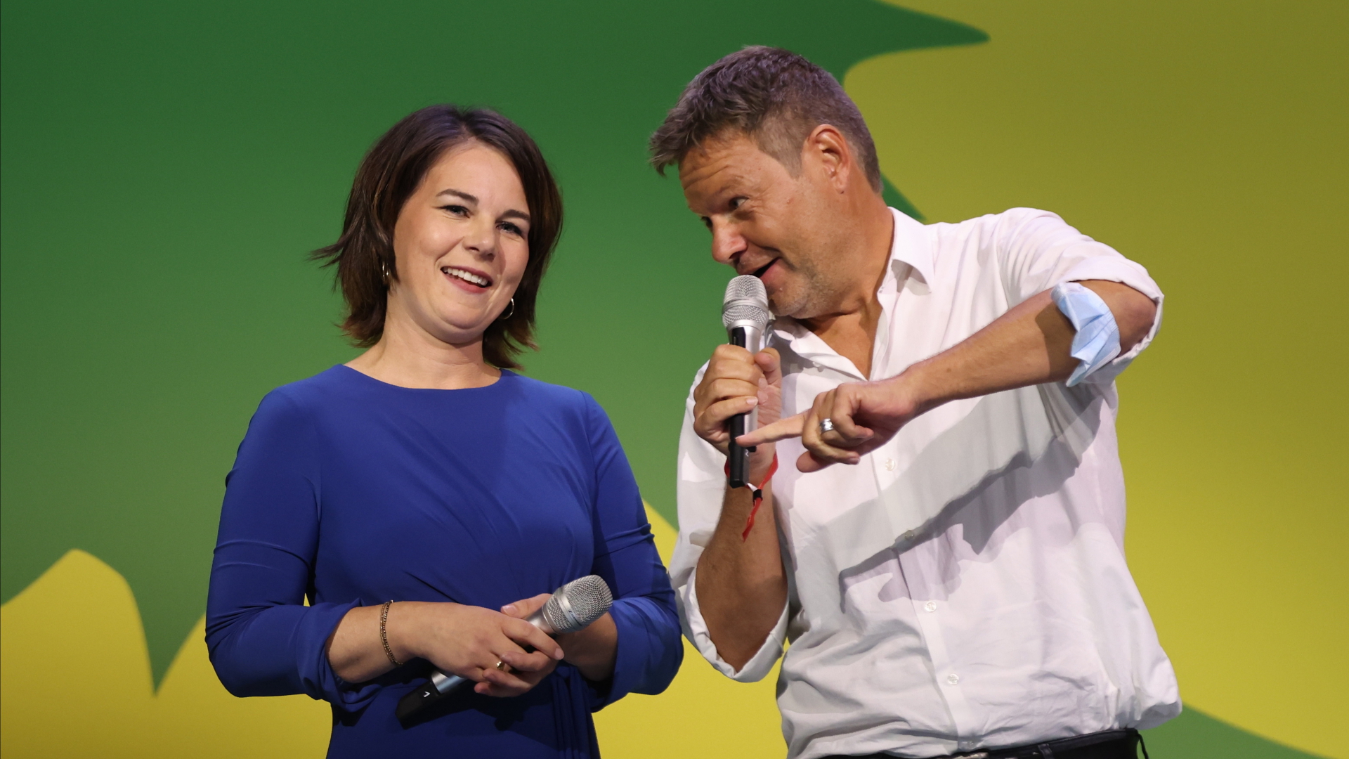 Annalena Baerbock und Robert Habeck nach der Bundestagswahl