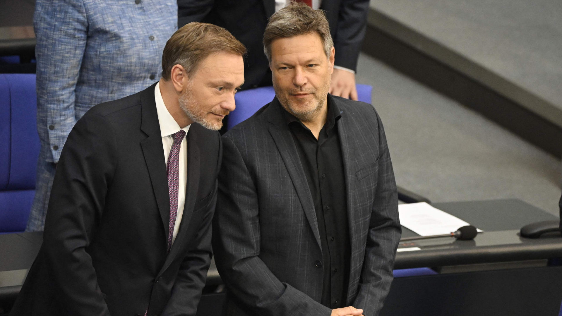 Christian Lindner und Robert Habeck. | AFP
