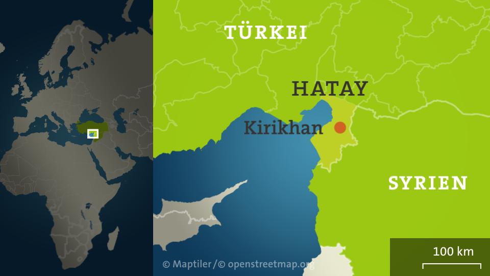 Karte: Region Hatay, Türkei