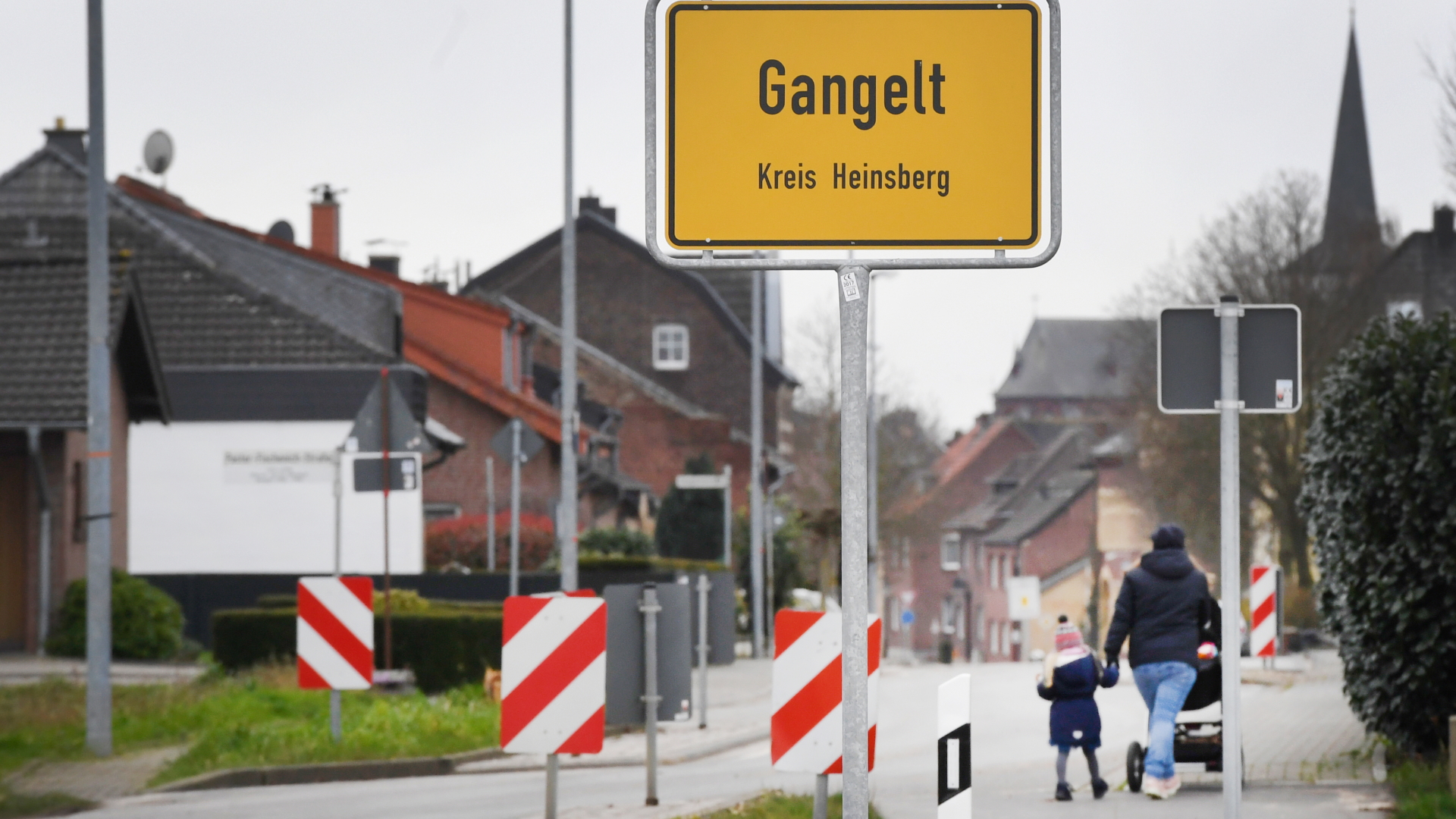 Ortsschild von Gangelt (Landkreis Heinsberg)