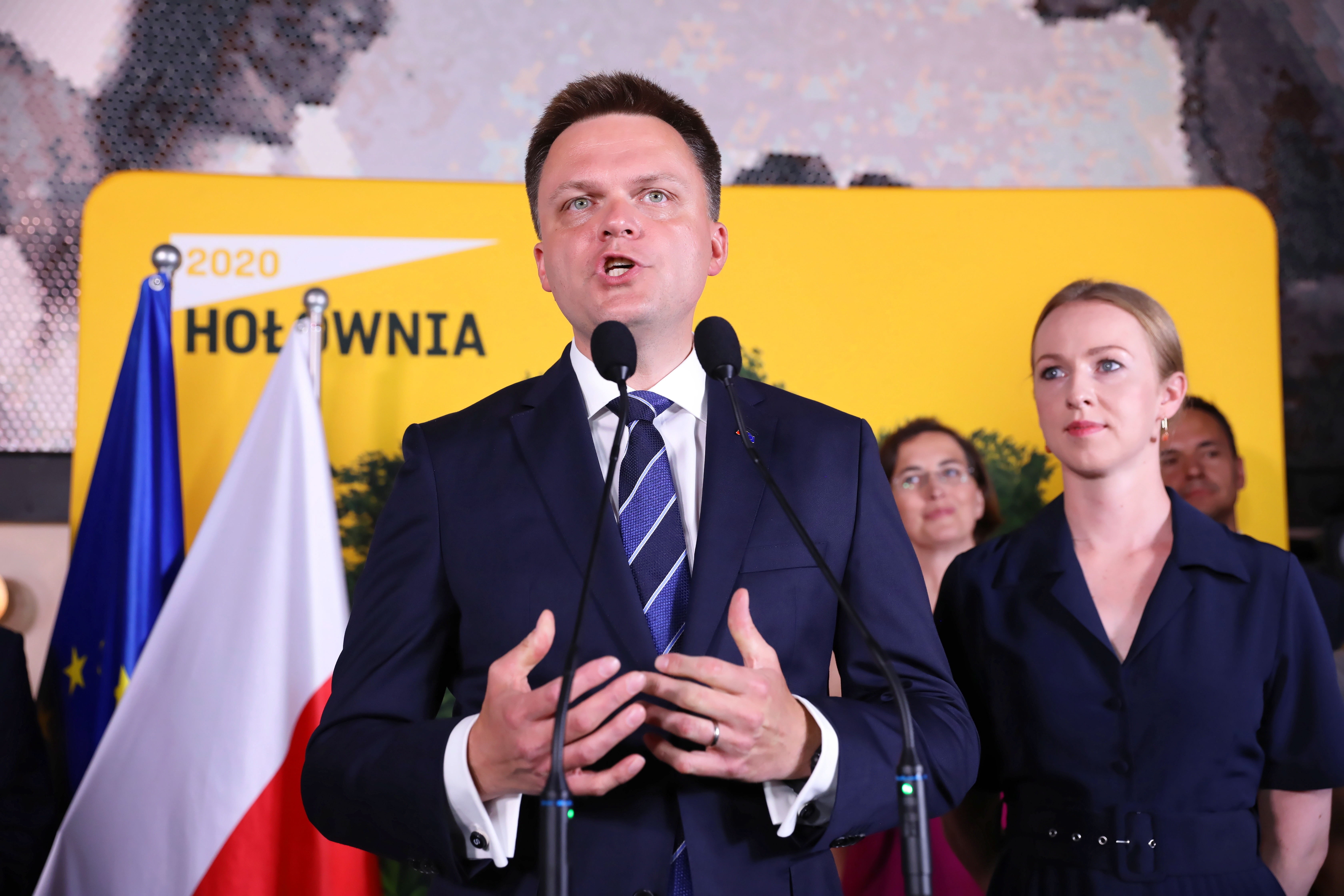 Szymon Holownia tritt im polnischen Präsidentschaftswahlkampf 2020 auf | picture alliance/dpa/PAP