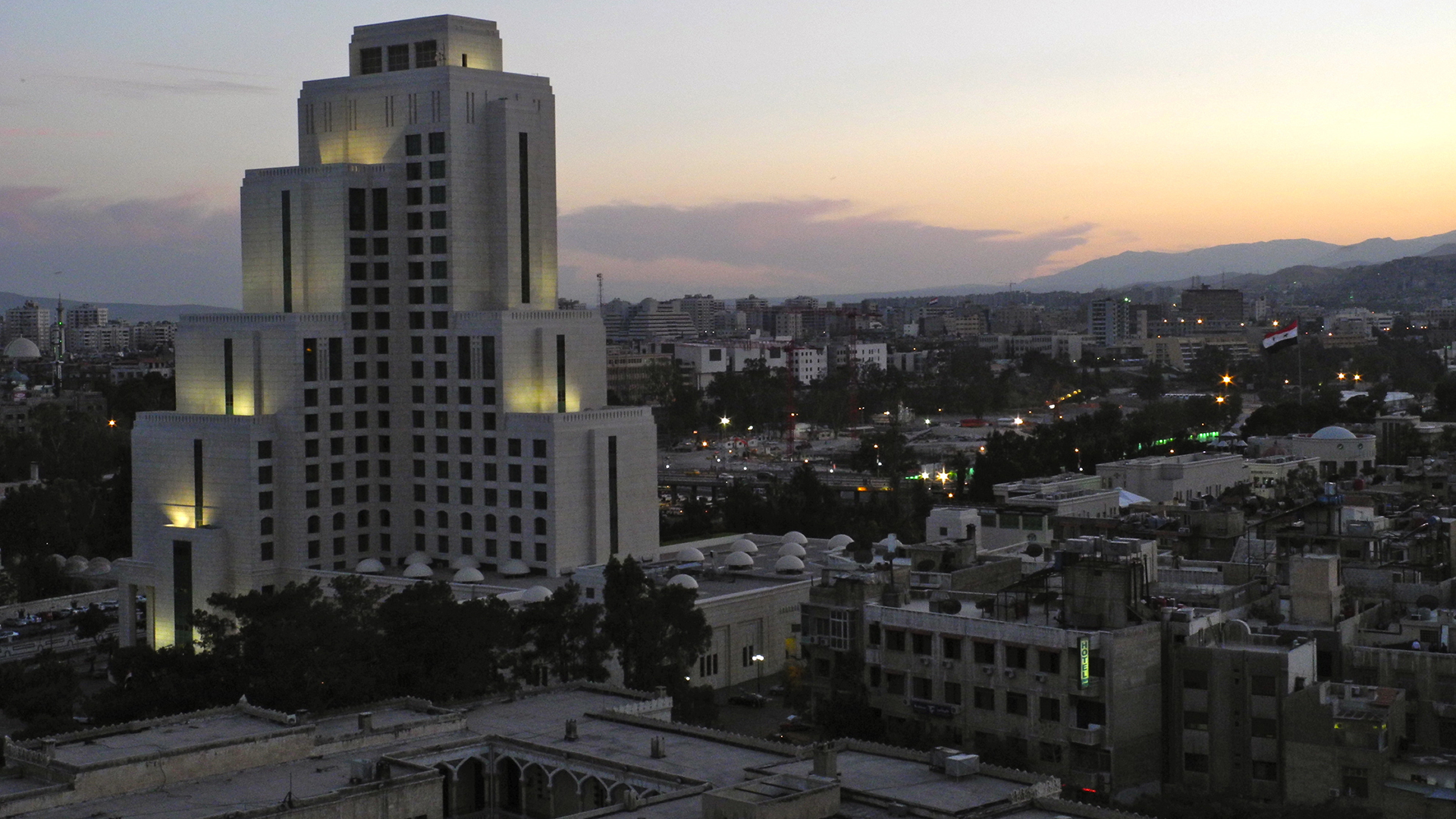Blick auf das Hotel Vierjahreszeiten in Damaskus (Archivbild: Mai 2011)