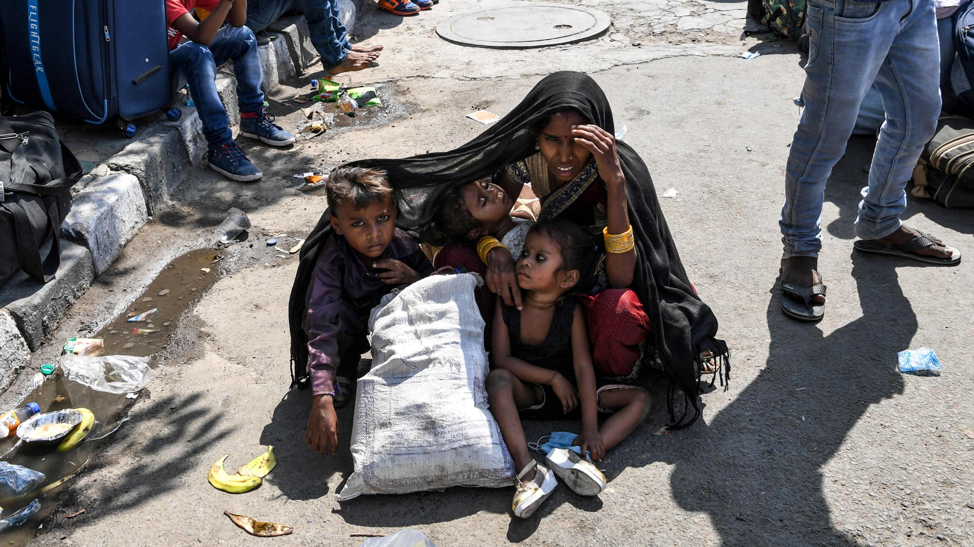 Wanderarbeiterin in Ghaziabad/Indien | AFP