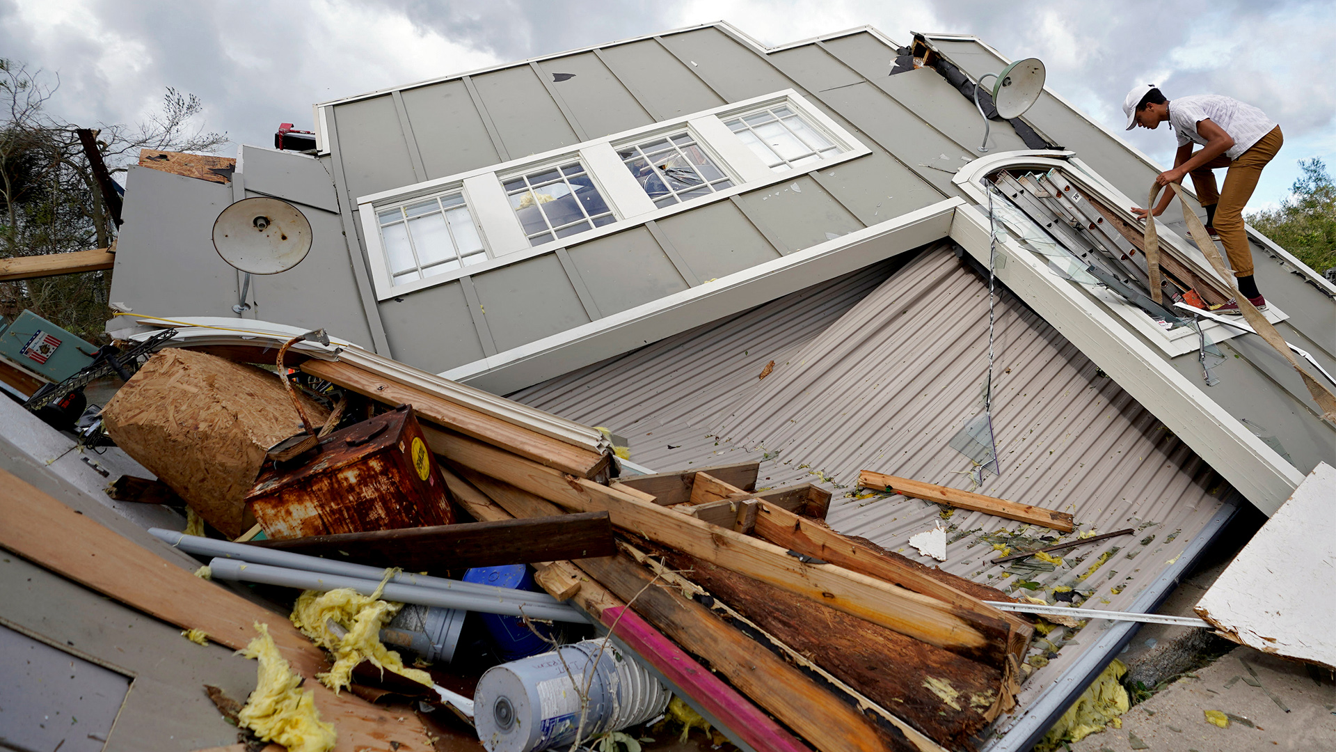 Zerstörte Häuser nach Hurrikan Ida | AP