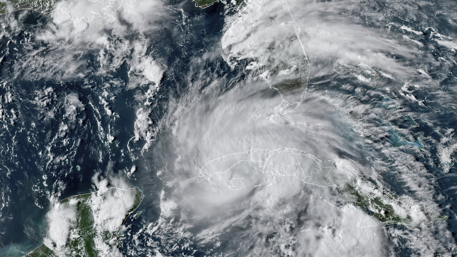 Satellitenaufnahme des Hurrikan "Ida" über dem Golf von Mexiko  | AP